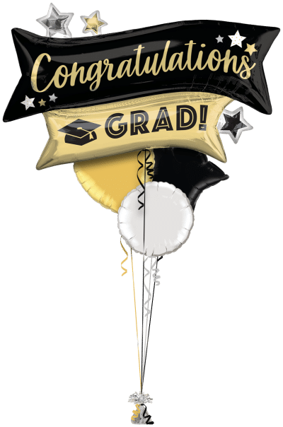 Giant Graduation Stars Balloon Bunch