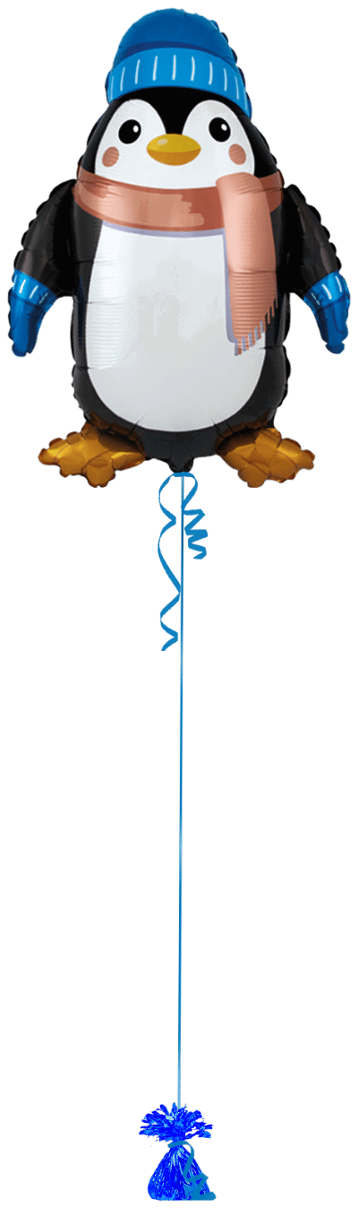 Winter Penguin Balloon Bunch