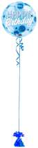 Blue Dots Bright Birthday Balloon