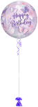 Butterfly Birthday Orbz Balloon