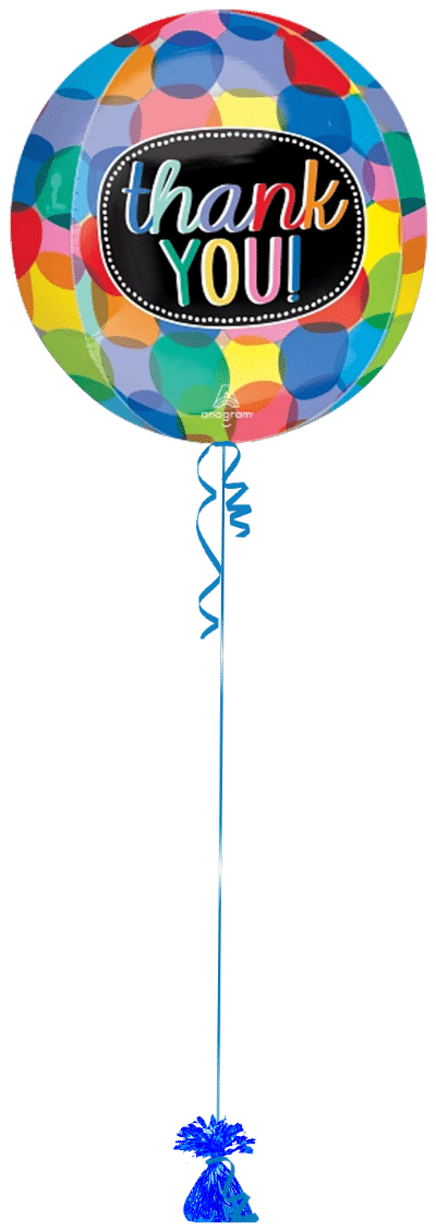 Thank You Orbz Balloon Bunch