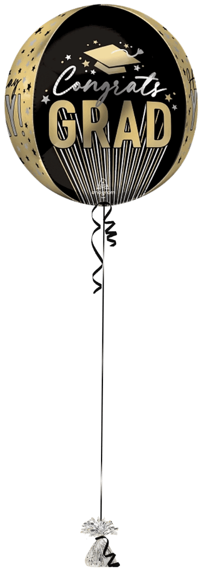 Congrats Grad Orbz Balloon Bunch
