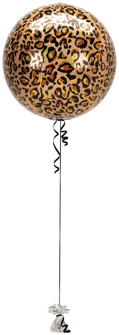 Leopard Print Orbz Balloon Bunch