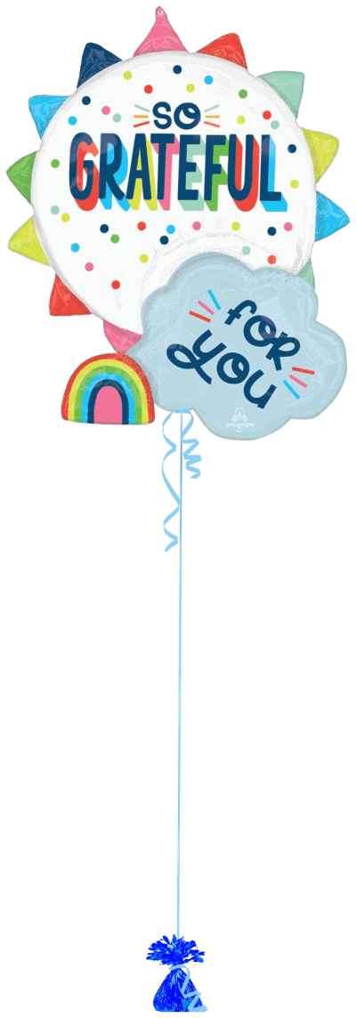 So Grateful for You Balloon Bunch