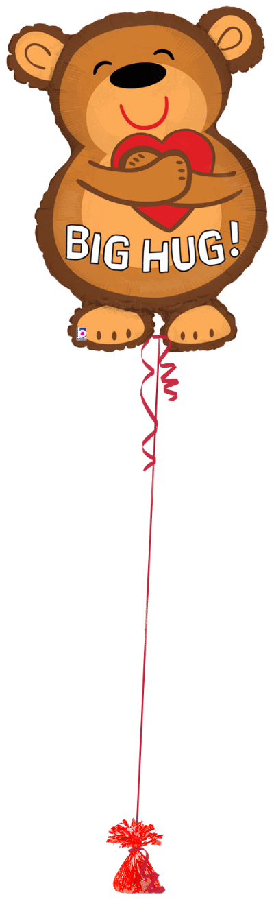 Big Hug Bear Balloon Bunch