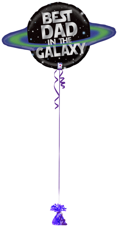 Best Dad in the Galaxy Balloon Bunch