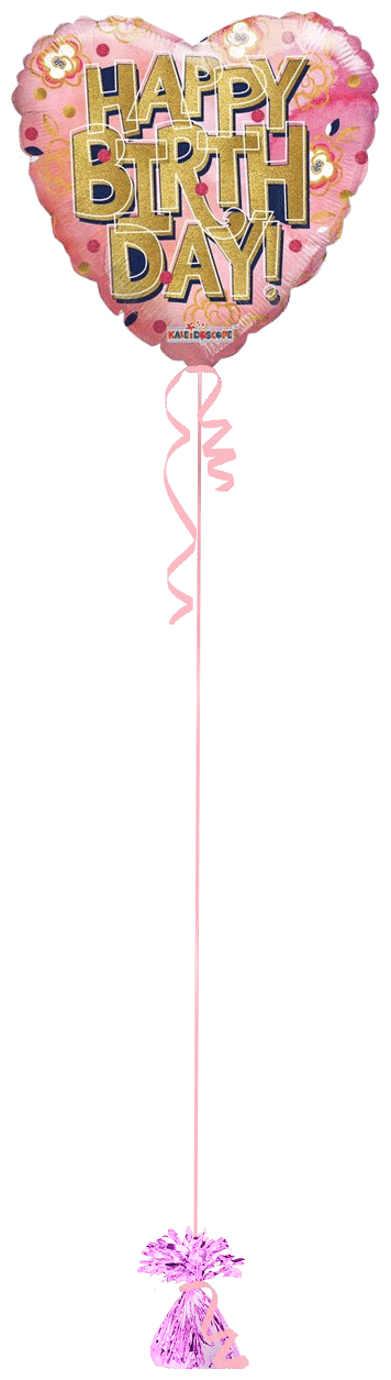 Birthday Heart Balloon Bunch