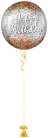Happy Birthday Sparkle Orbz Balloon