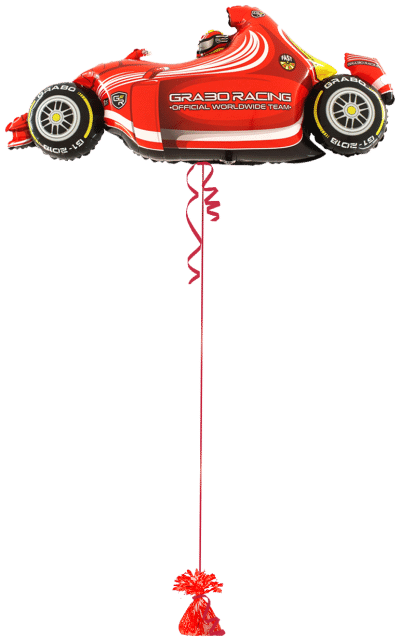 Red Racing Car Balloon Bunch