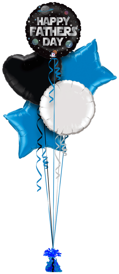 Galaxy Fathers Day Balloon Bunch
