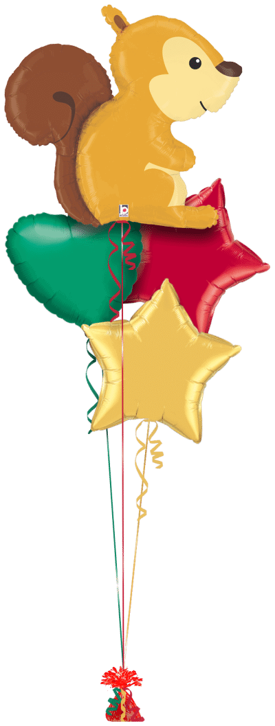 Woodland Creature Squirrel Balloon Bunch