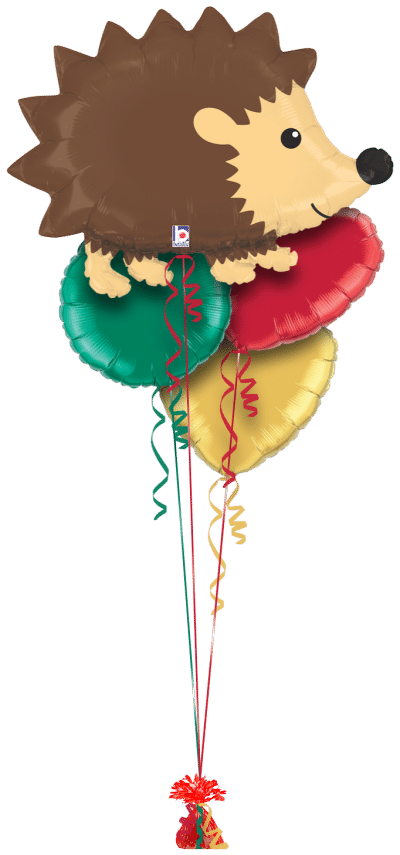 Woodland Creature Hedgehog Balloon Bunch
