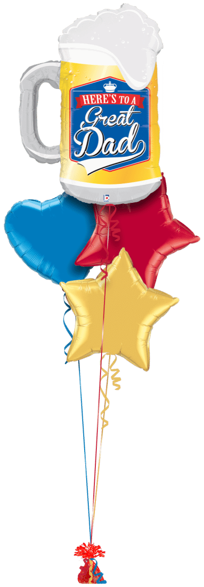 Great Dad Pint Balloon Bunch