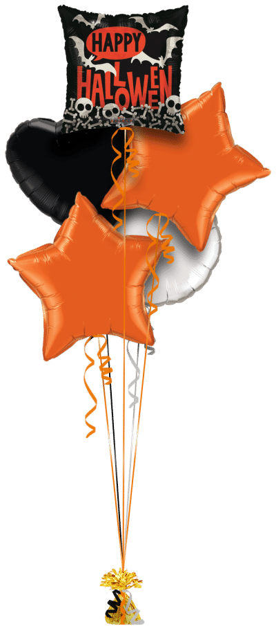 Halloween Bats and Bones Balloon Bunch