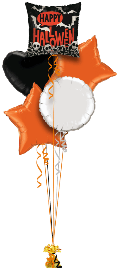 Halloween Bats and Bones Balloon Bunch