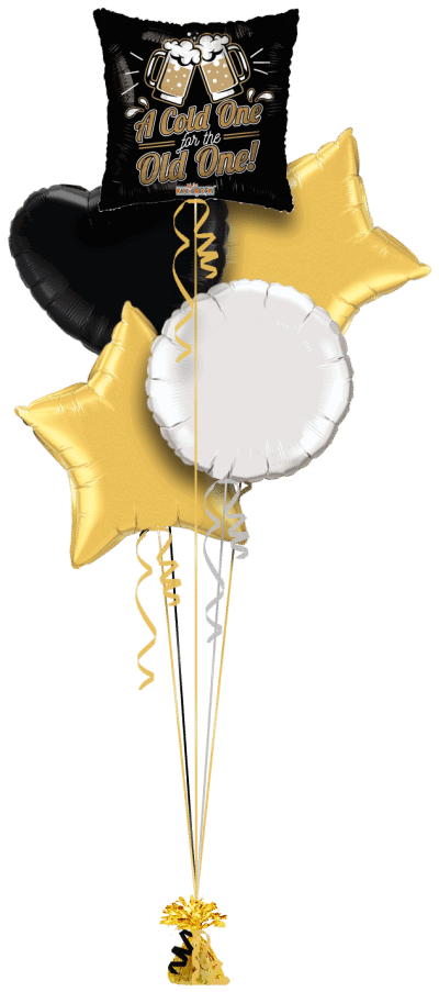 A Cold One for the Old One Balloon Bunch