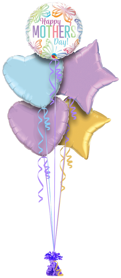 Mothers Day Butterfly Balloon Bunch