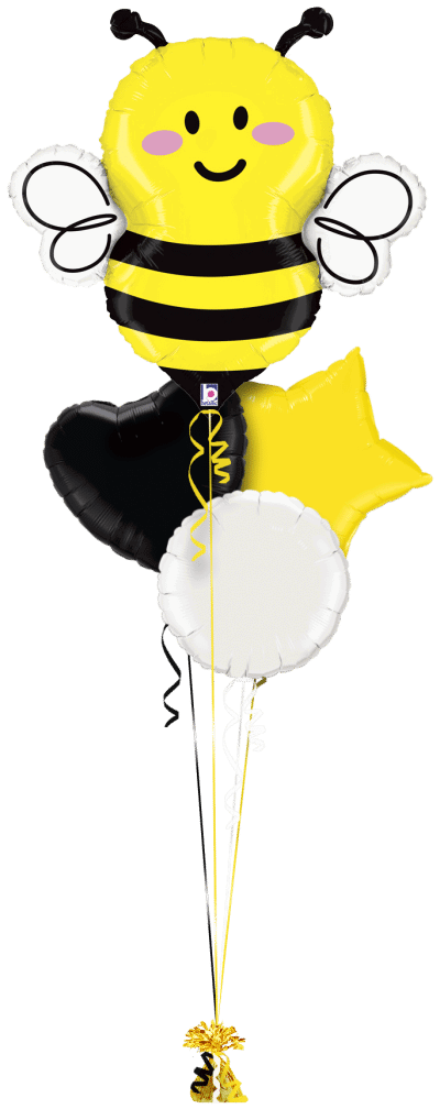 Smiley Bee Balloon Bunch