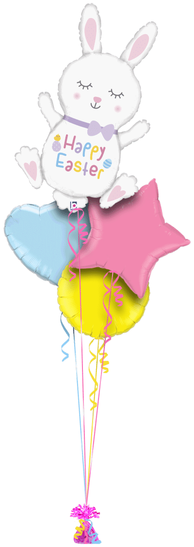 Easter Happy Bunny Balloon Bunch