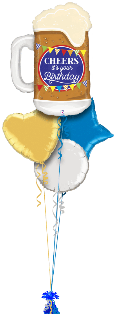 Cheers Pint Balloon Bunch