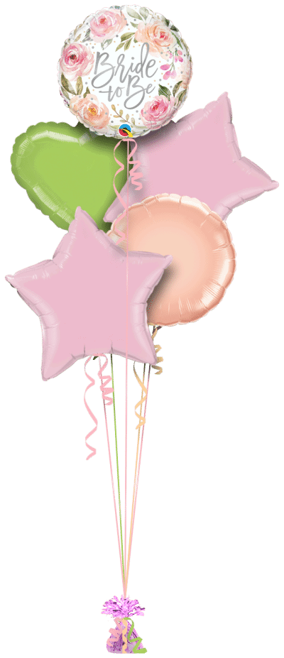 Floral Bride To Be Balloon Bunch