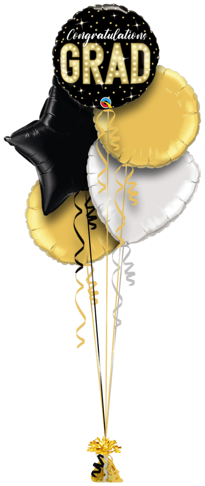 Congratulations Grad Lights Balloon Bunch