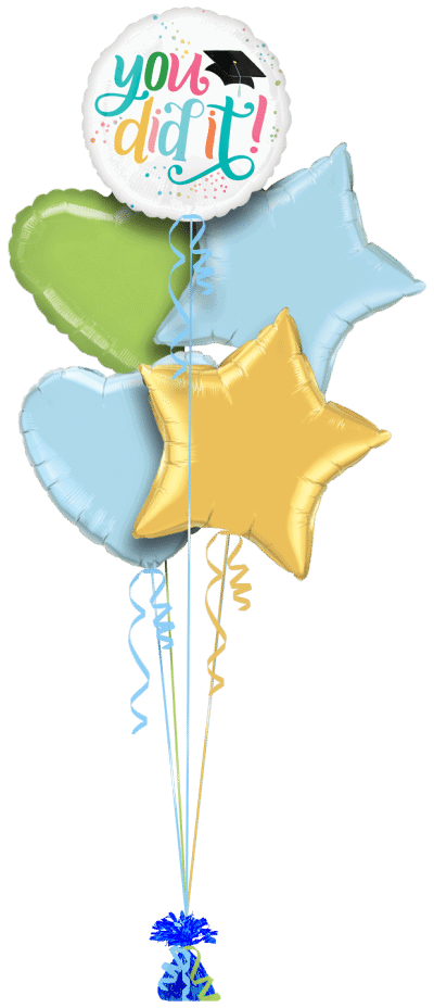 You Did It Grad Cap Balloon Bunch