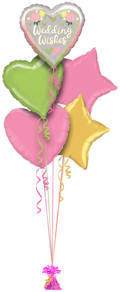 Wedding Wishes Balloon Bunch