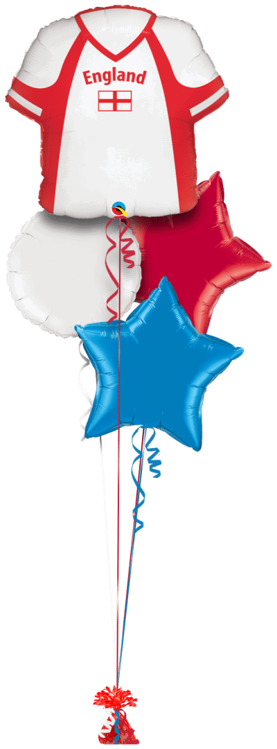 England Football Shirt Balloon Bunch