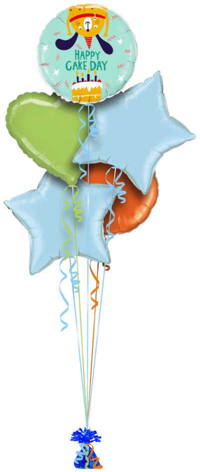 Happy Cake Day Balloon Bunch