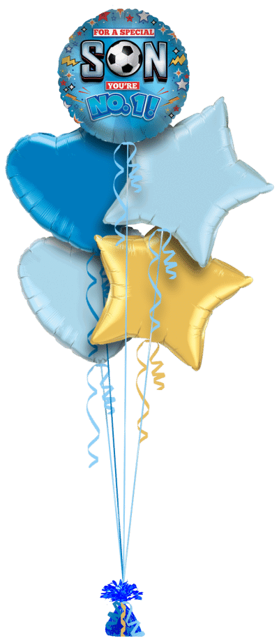 For a Special Son You're No 1 Balloon Bunch
