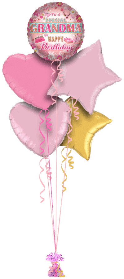 Happy Birthday to a Special Grandma Balloon Bunch