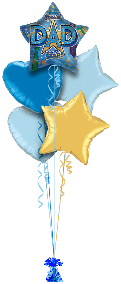 For a Special Dad Balloon Bunch