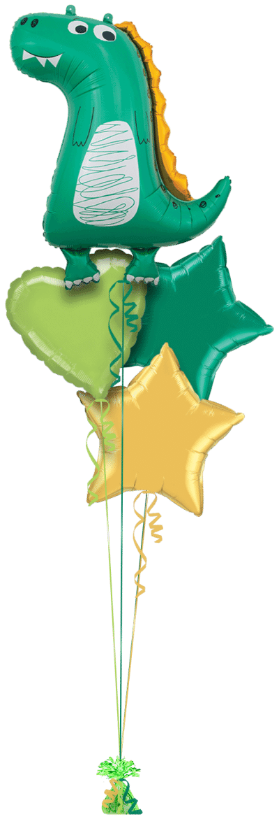Friendly Dinosaur Balloon Bunch
