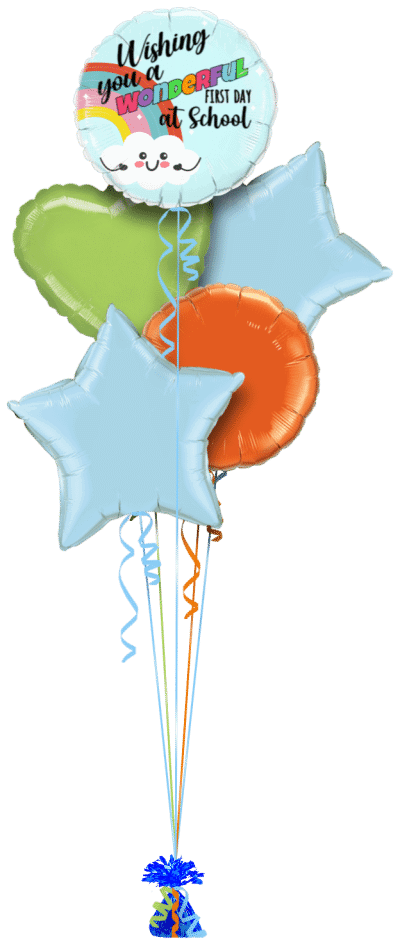 Wonderful 1st Day at School Balloon Bunch