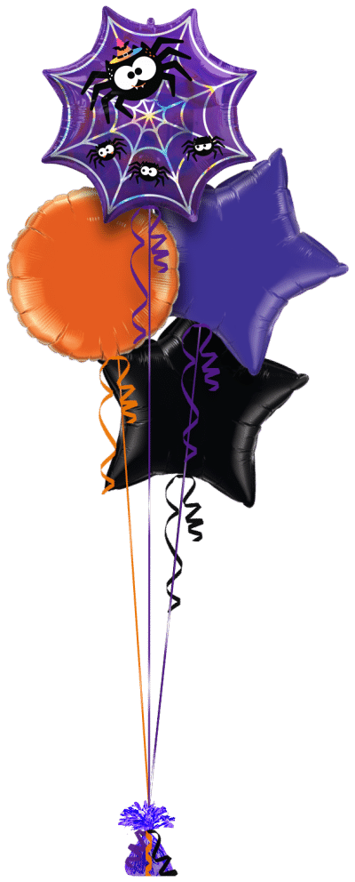 Spider Web Spiders Balloon Bunch