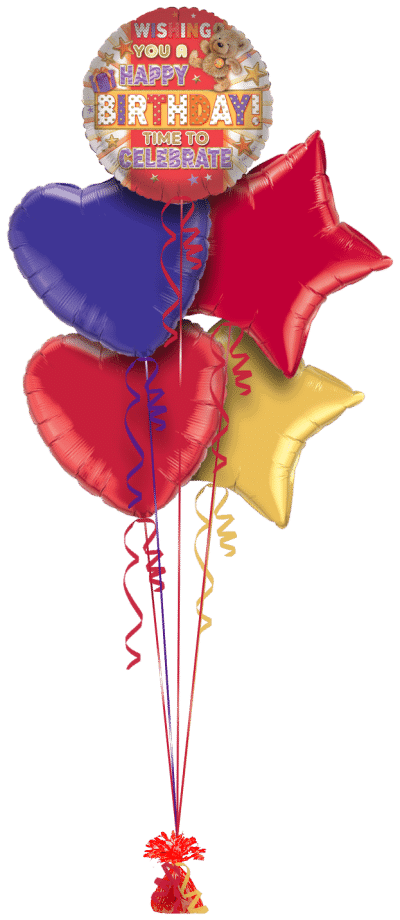 Wishing you a Happy Birthday Balloon Bunch