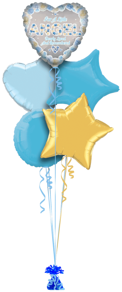 Little Angel Loved and Remembered Balloon Bunch