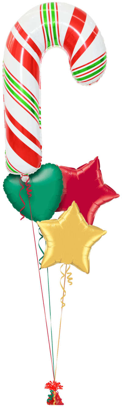 Candy Cane Balloon Bunch