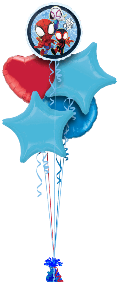 Go Webs Go Spiderman Balloon Bunch