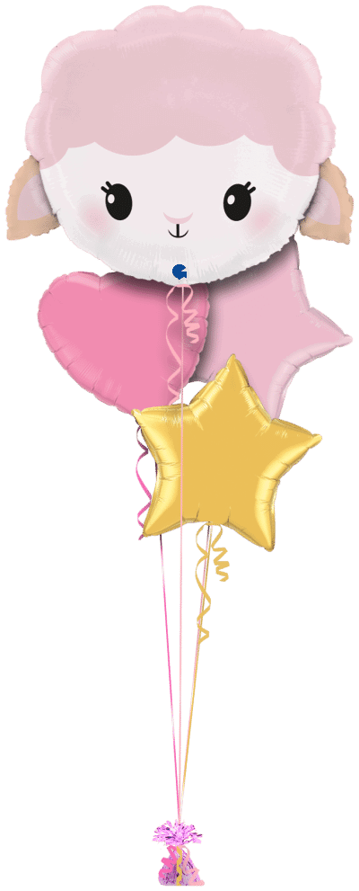 Happy Lamb Balloon Bunch