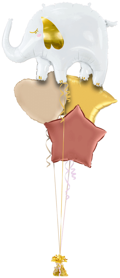 Cute Elephant Balloon Bunch