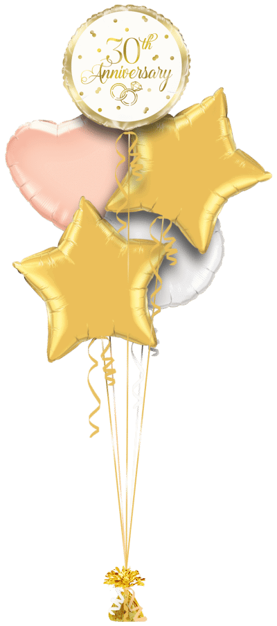 30th Anniversary Balloon Bunch