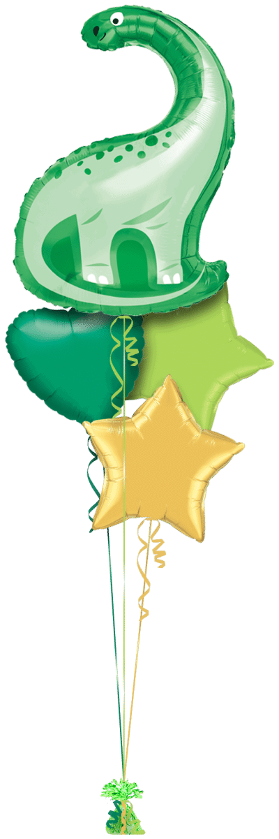 Brontosaurus Dinosaur Balloon Bunch