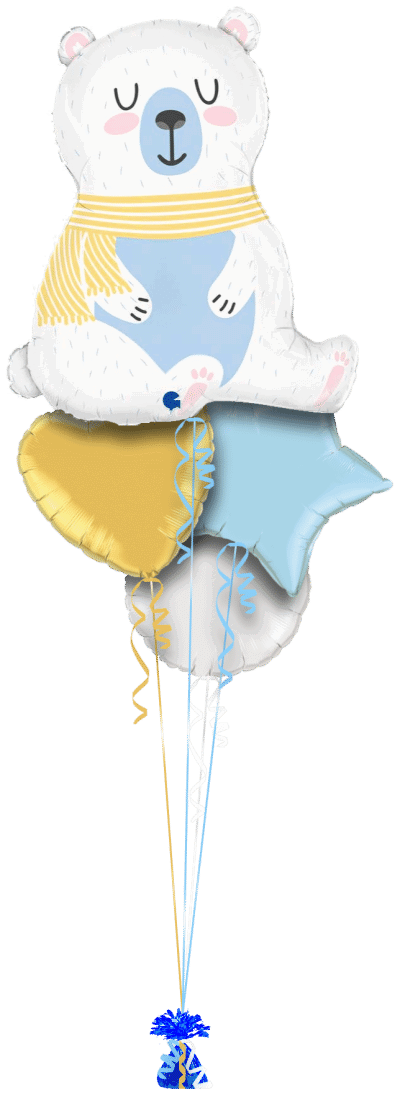 Friendly Bear Balloon Bunch