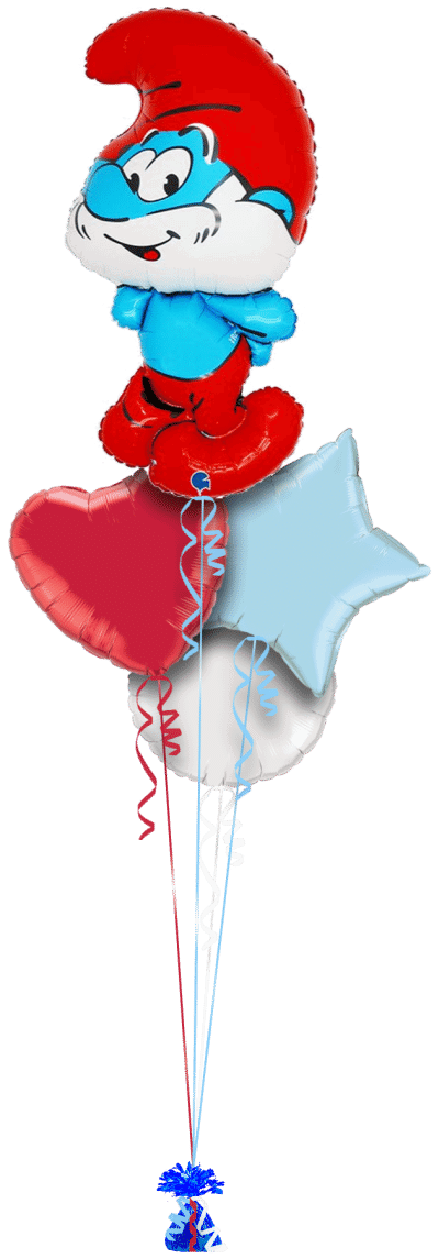 Papa Smurf Balloon Bunch