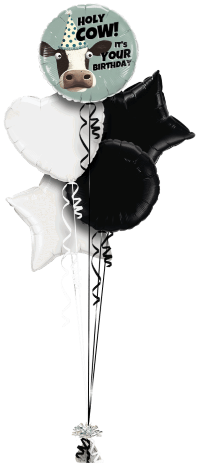 Holy Cow Birthday Balloon Bunch