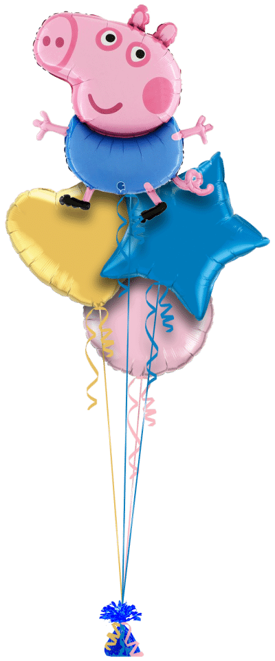 George Pig Balloon Bunch