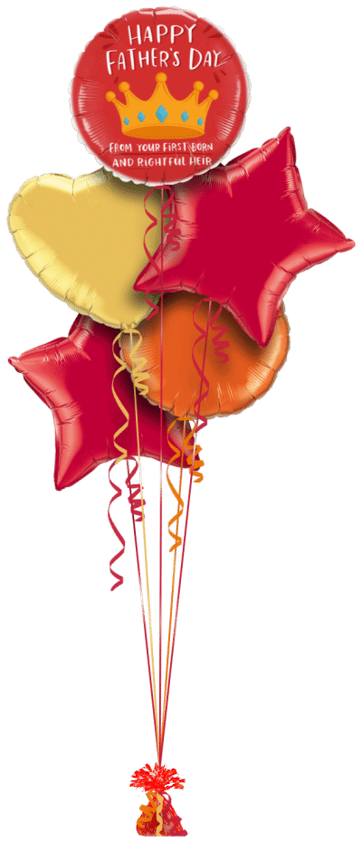 Father's Day from your First Born Balloon Bunch