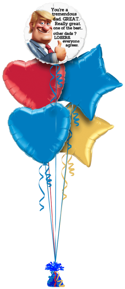 Donald Trump GREAT Dad. Balloon Bunch